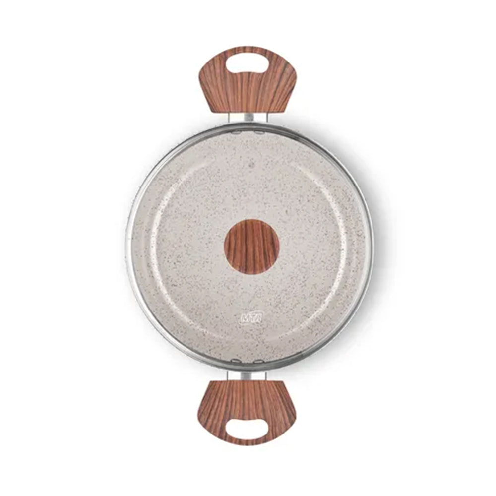 Jogo de Panelas Antiaderente Ceramic 5 Peças Vanilla MTA