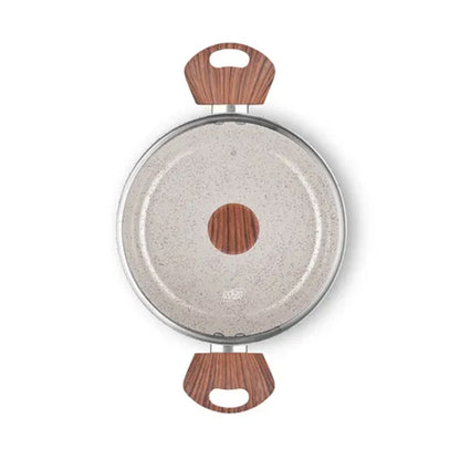 Jogo de Panelas Antiaderente Ceramic 5 Peças Vanilla MTA