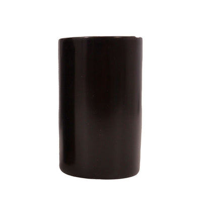 Jogo de Banheiro Cerâmica Preto 2 Peças Mai Home - Porta-Sabonete e Porta-Escovas