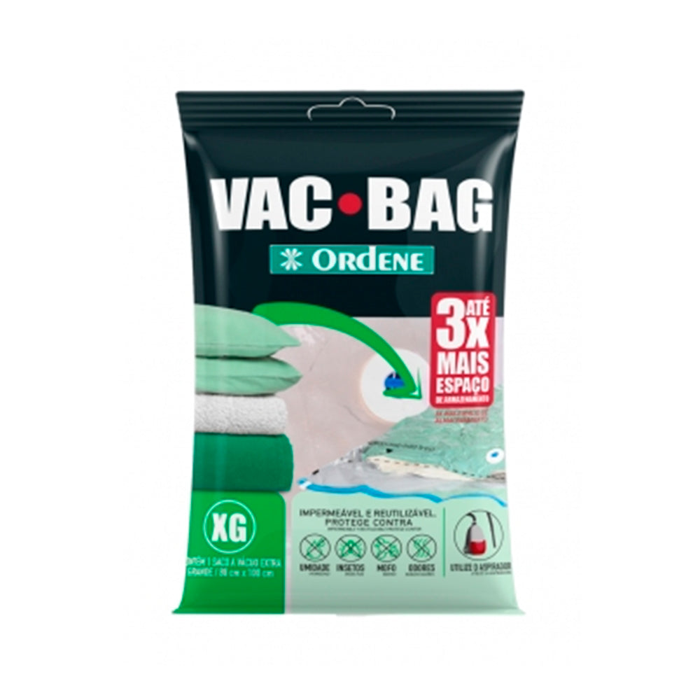 Saco a Vácuo 80x100 Organizador Extra Grande para Edredom e Roupas