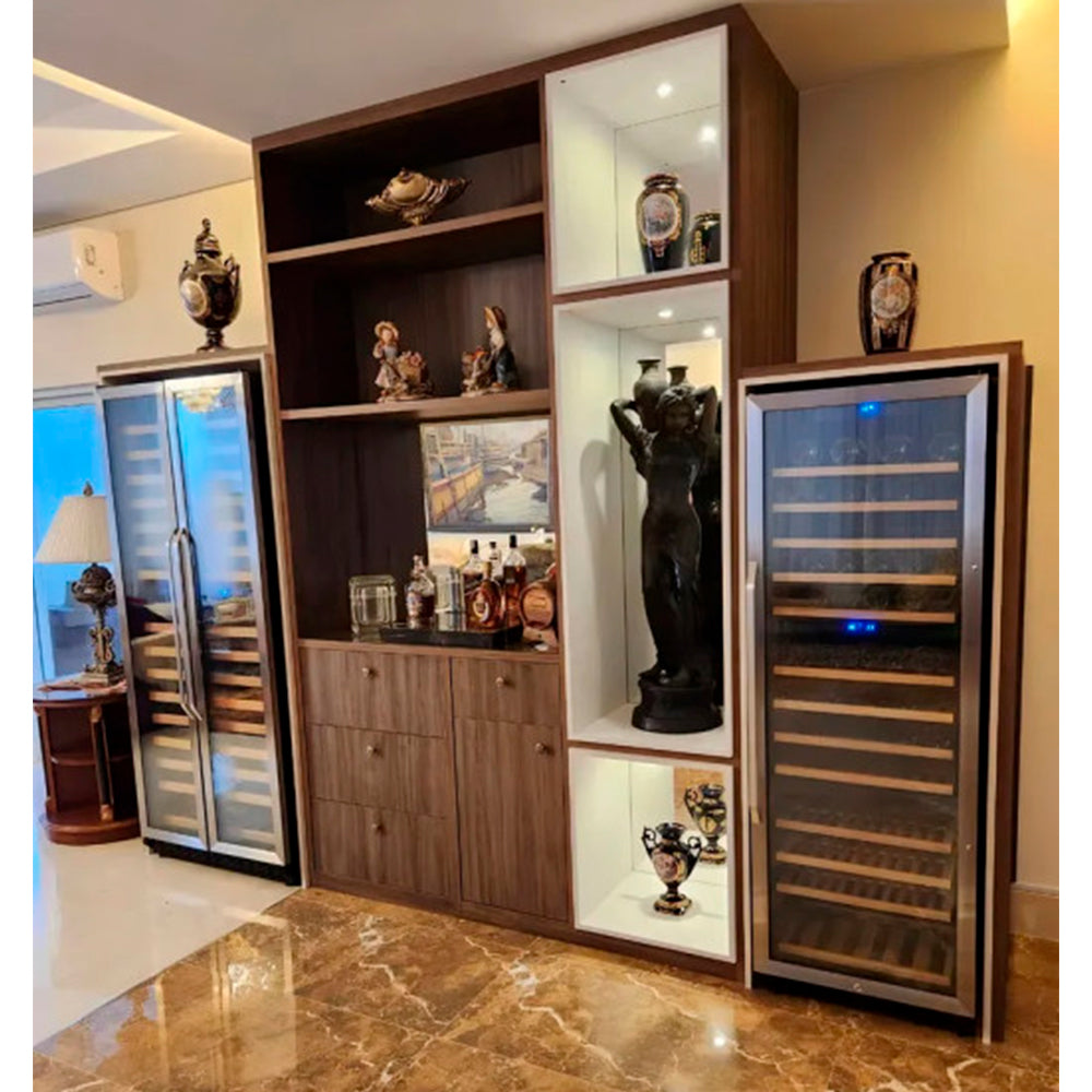 Adega Climatizada Krauer 255 Garrafas 220V com Compressor Silencioso e Vidro Duplo