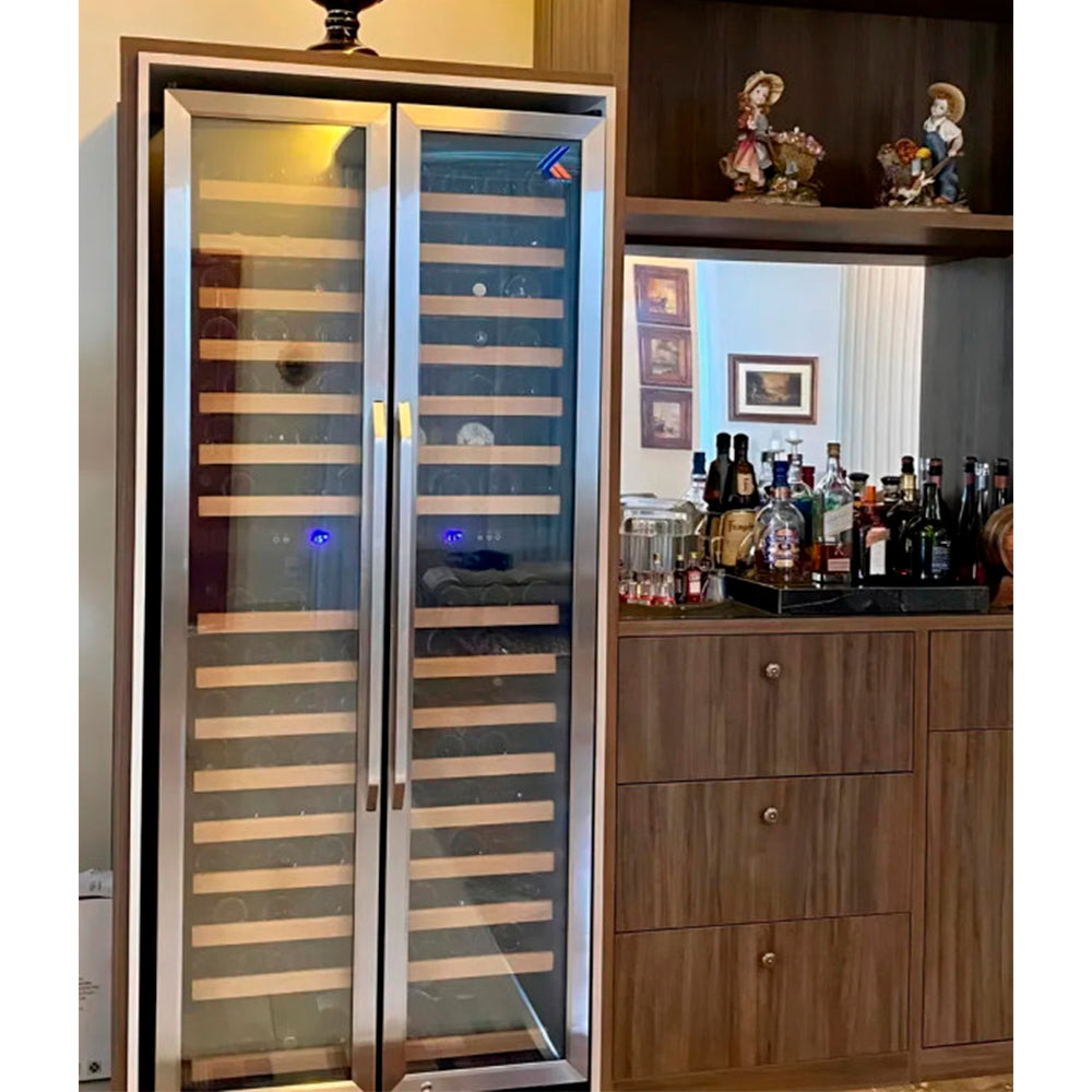 Adega Climatizada Krauer 255 Garrafas 220V com Compressor Silencioso e Vidro Duplo