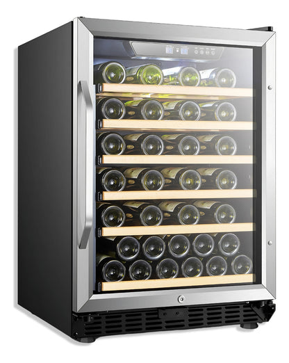 A Adega Climatizada 46 Garrafas 80L 220V combina design moderno, baixo ruído e alta eficiência. Porta de vidro duplo com moldura em inox, controle digital sensível ao toque e prateleiras em madeira nobre garantem elegância e desempenho superior.