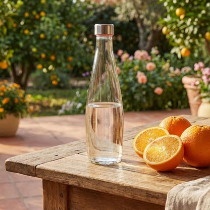 Garrafa de Vidro Home&Co 1L Transparente para Água, Suco