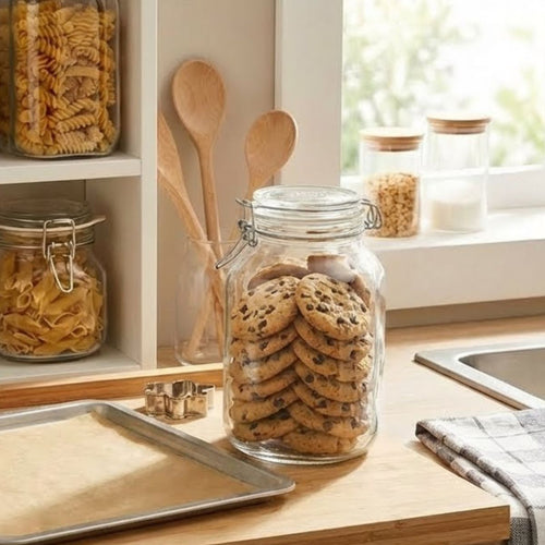 Pote Hermético de Vidro 3L Bormioli Rocco Fido Transparente 24x14cm