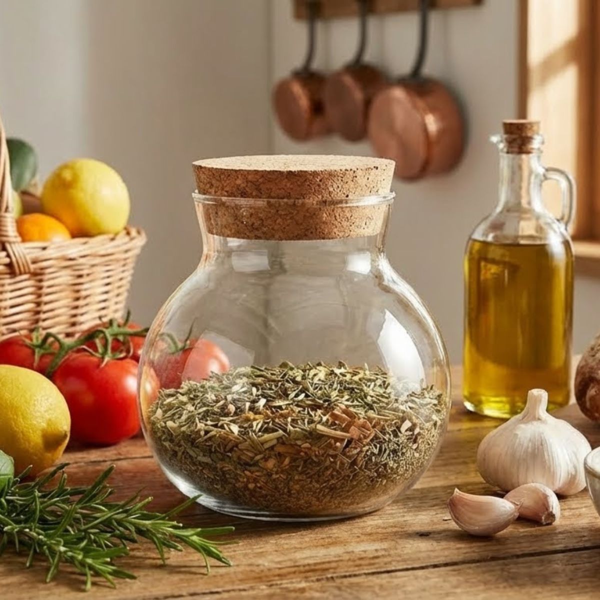 Pote Borossilicato 200ml com Tampa Cortiça Transparente para Alimentos