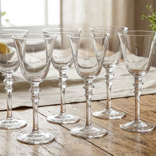 Conjunto 6 Taças de Vinho Tango Vidro 200ml Transparente 19x8cm