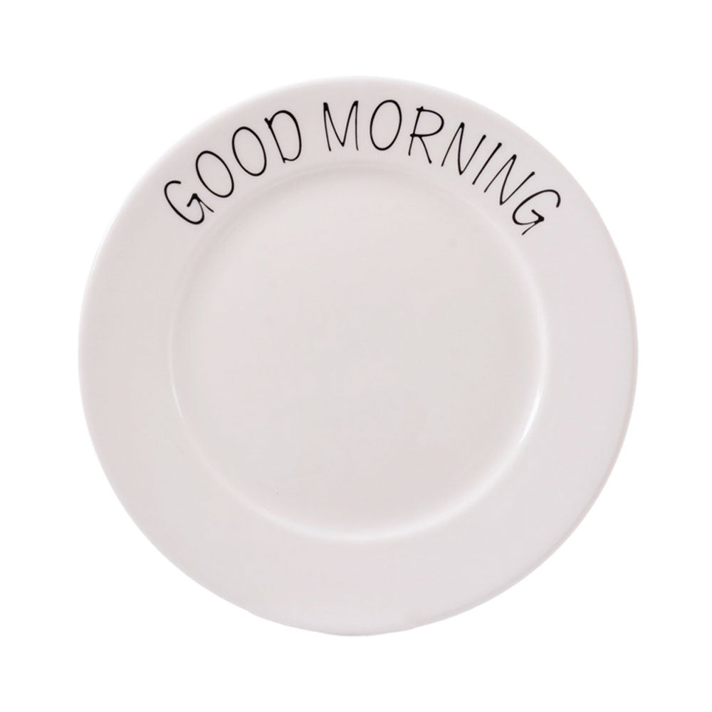 Prato Sobremesa Cerâmica 20cm Tea Good Morning Mai Home