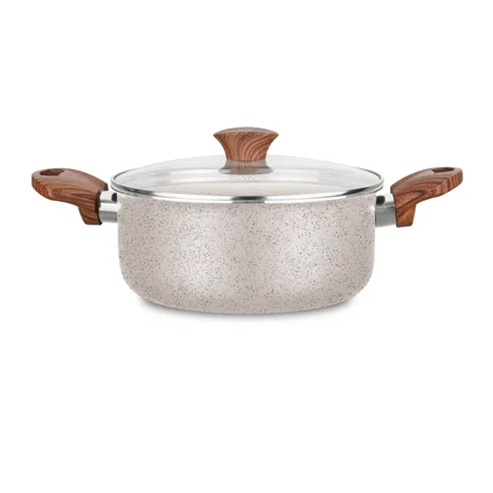 Jogo de Panelas Antiaderente Ceramic 5 Peças Vanilla MTA