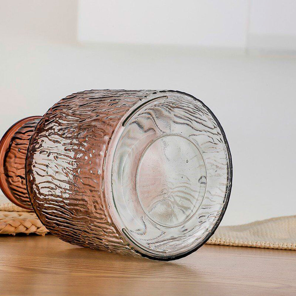 Vaso Decorativo de Vidro Acqua Cinza 16,5x20cm - Mai Home