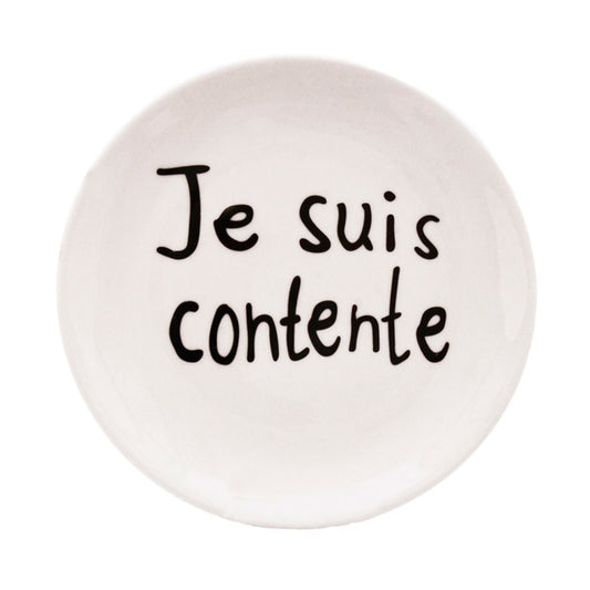 Prato Sobremesa Cerâmica 20cm Tea Je Suis Contente Mai Home
