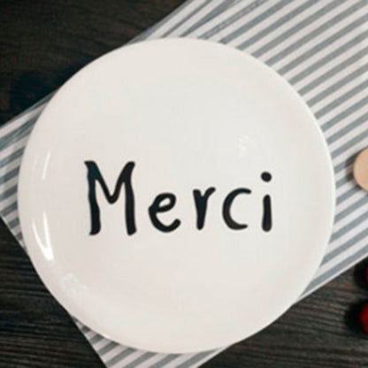 Prato Sobremesa Cerâmica Tea Merci 20cm Mai Home Alta Qualidade