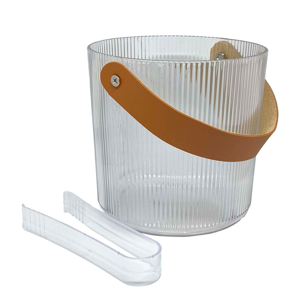 Balde de Gelo Acrílico Transparente 825ml Modern Stripes Mai Home