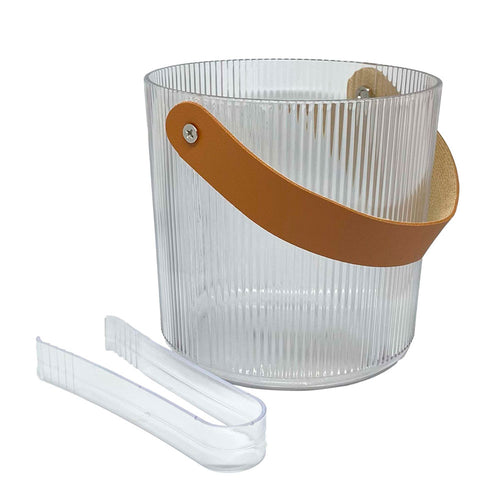 Balde de Gelo Acrílico Transparente 825ml Modern Stripes Mai Home