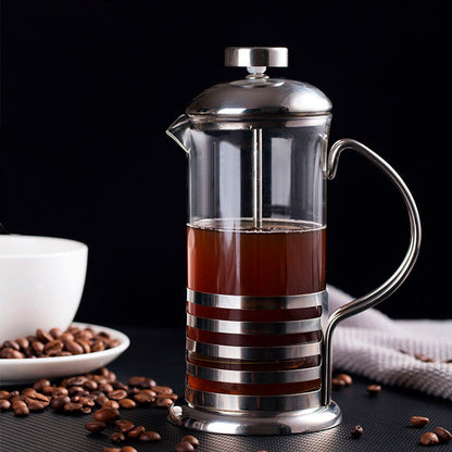 Prensa Francesa Wincy 350ml Vidro Borossilicato e Aço Inox para Café e Chá