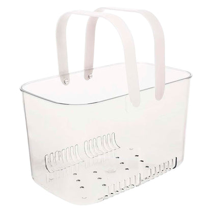Cesta Multiuso Acrílica Transparente com Alça White Hangers Mai Home