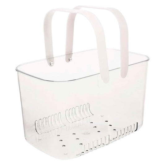 Cesta Multiuso Acrílica Transparente com Alça White Hangers Mai Home