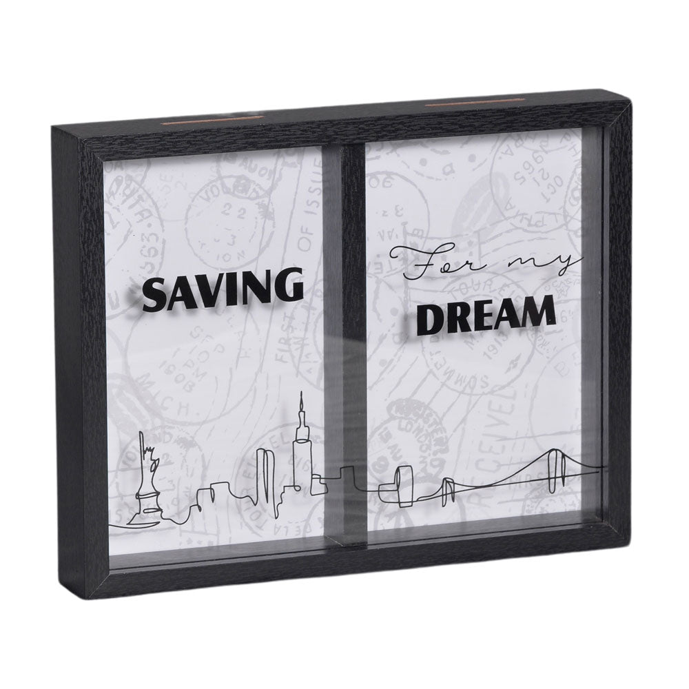 Quadro Cofre Dream Mai Home 28x22cm Madeira MDF com Vidro Transparente