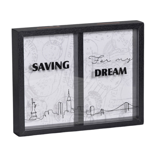 Quadro Cofre Dream Mai Home 28x22cm Madeira MDF com Vidro Transparente