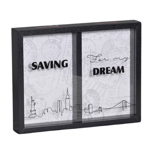 Quadro Cofre Dream Mai Home 28x22cm Madeira MDF com Vidro Transparente