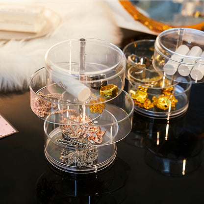 Organizador de Jóias Acrílico 3 Divisórias 11x13cm Mai Home