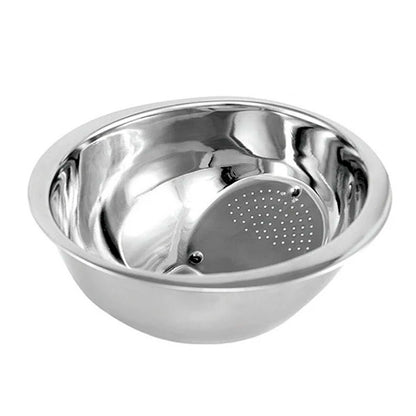 Escorredor de Arroz e Massas Aço Inox Mega Casa Outlet 24cm
