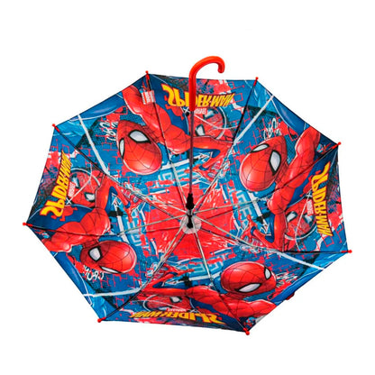 Guarda-Chuva Automático Infantil Homem Aranha Tecido 70cm
