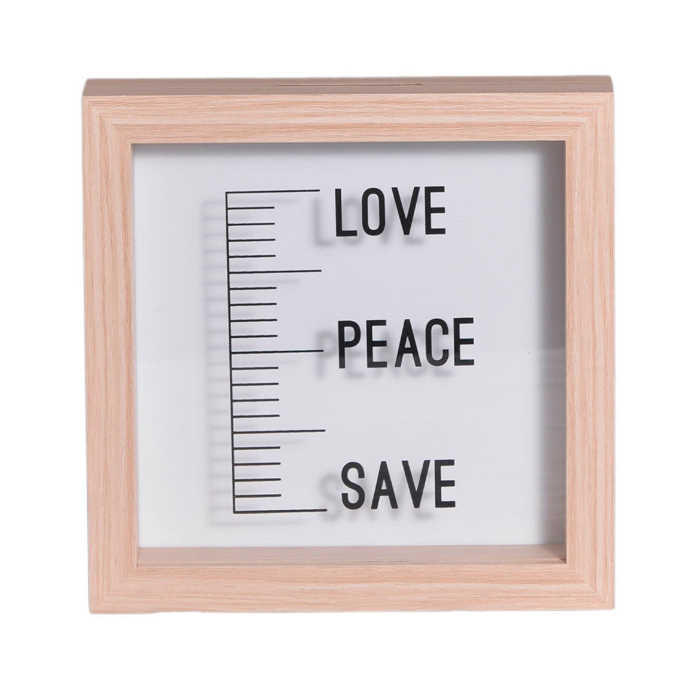 Quadro Cofre Save 20x20cm MDF Vidro Mai Home Artesanal