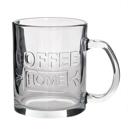 Caneca de Vidro Transparente 350ml Mai Home - Alta Durabilidade