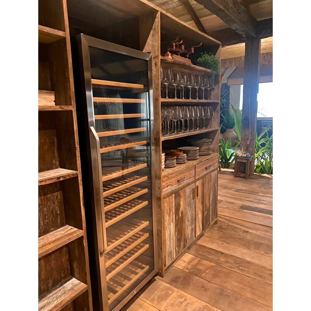 Adega de Vinhos Krauer 145 Garrafas Tripla Zona 127V